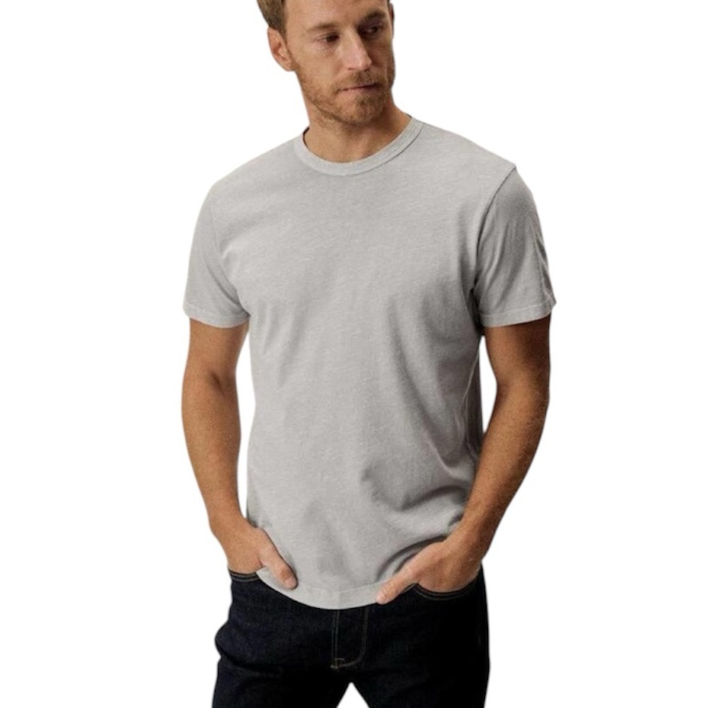 Buck Mason Cotton Curved Hem Tee Shirt
